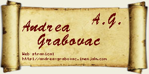 Andrea Grabovac vizit kartica